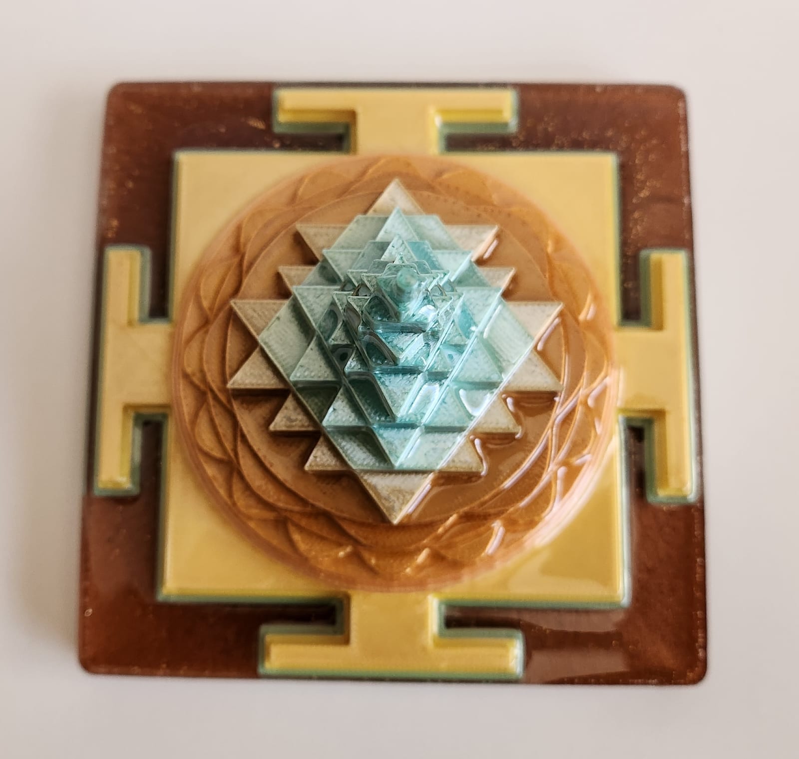 Sri Yantra – Handcrafted Sacred Sculpture - Image 3