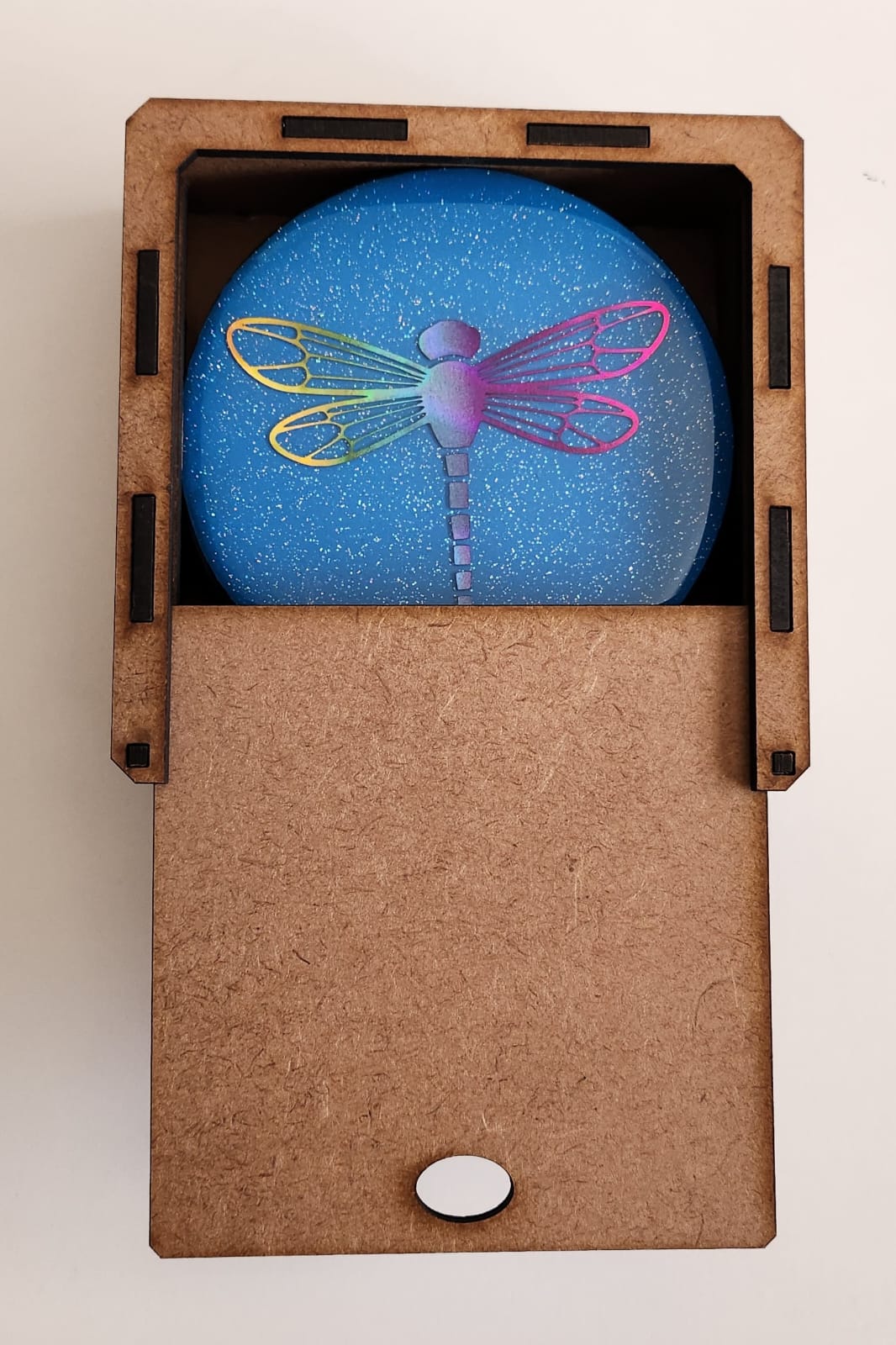 Holographic Dragonfly Resin Coasters - Image 2