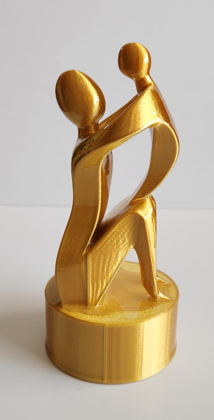 Mother and Child – Handcrafted Abstract Sculpture - Image 4