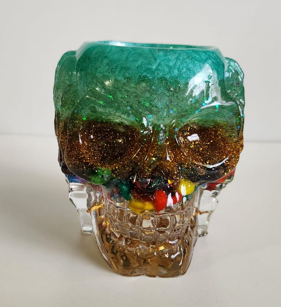 Skull Candle Holder