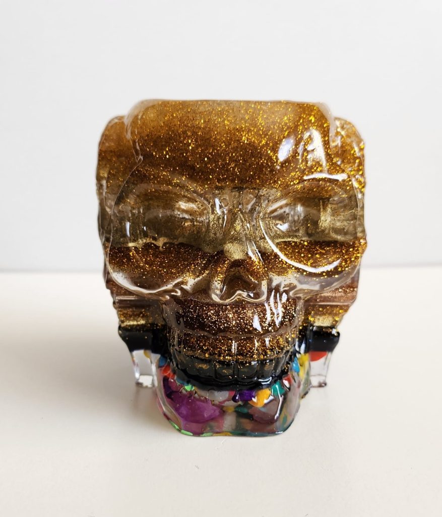Skull Candle Holder