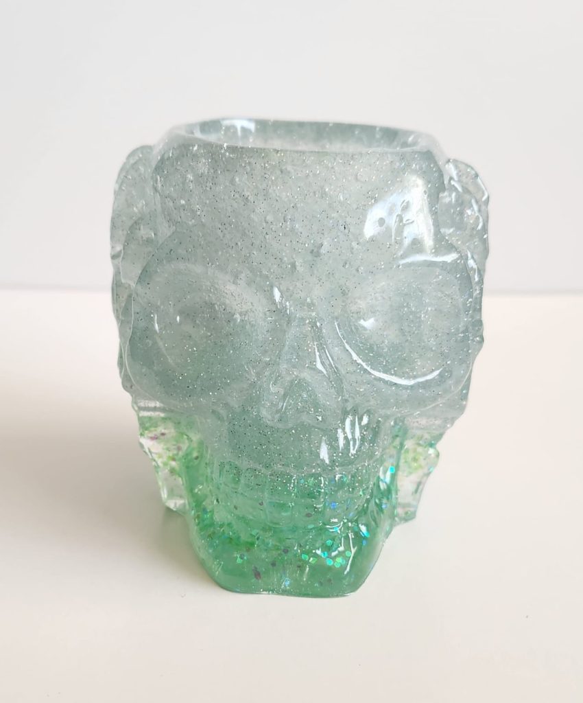 Skull Candle Holder