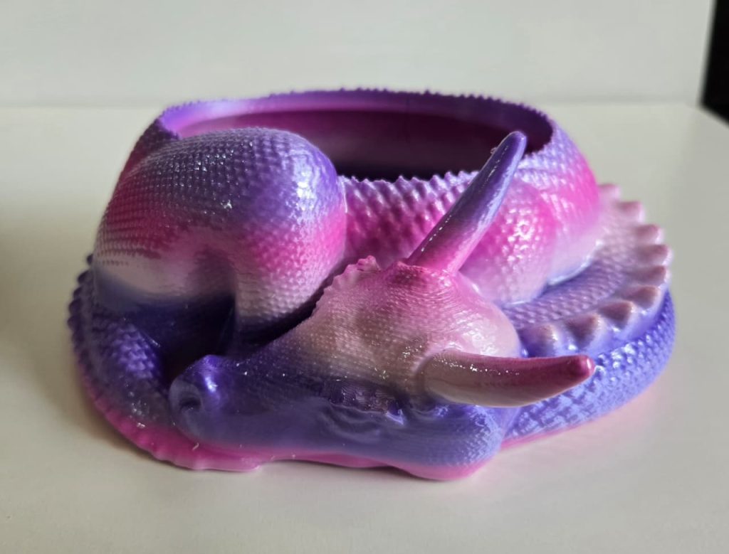 Dragon Sweet Bowl Pink & Purple