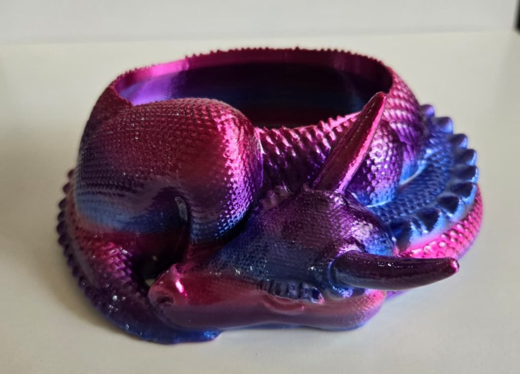 Dragon Sweet Bowl Pink & Purple Gloss